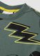 Green pure cotton Pikachu print T-shirt, relaxed fit_2