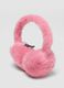 Pink teddy-effect earmuffs_1