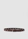 Brown belt with metal studs_0