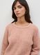 Pink ribbed stretch-wool jumper, regular fit_0