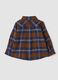 Blue checked pure cotton shirt_1