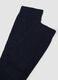 Blue over-the-calf socks in wool, viscose and stretch cashmere_2