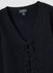 Black stretch wool cardigan, regular fit_2