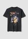 تيشيرت أسود مطبوع عليه صورة 2Pac، مصنوع من القطن الخالص، بقصة مريحة_4