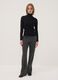 Pantaloni grigi in viscosa elasticizzata straight fit_0
