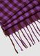 Purple checked viscose-blend scarf with fringes_2