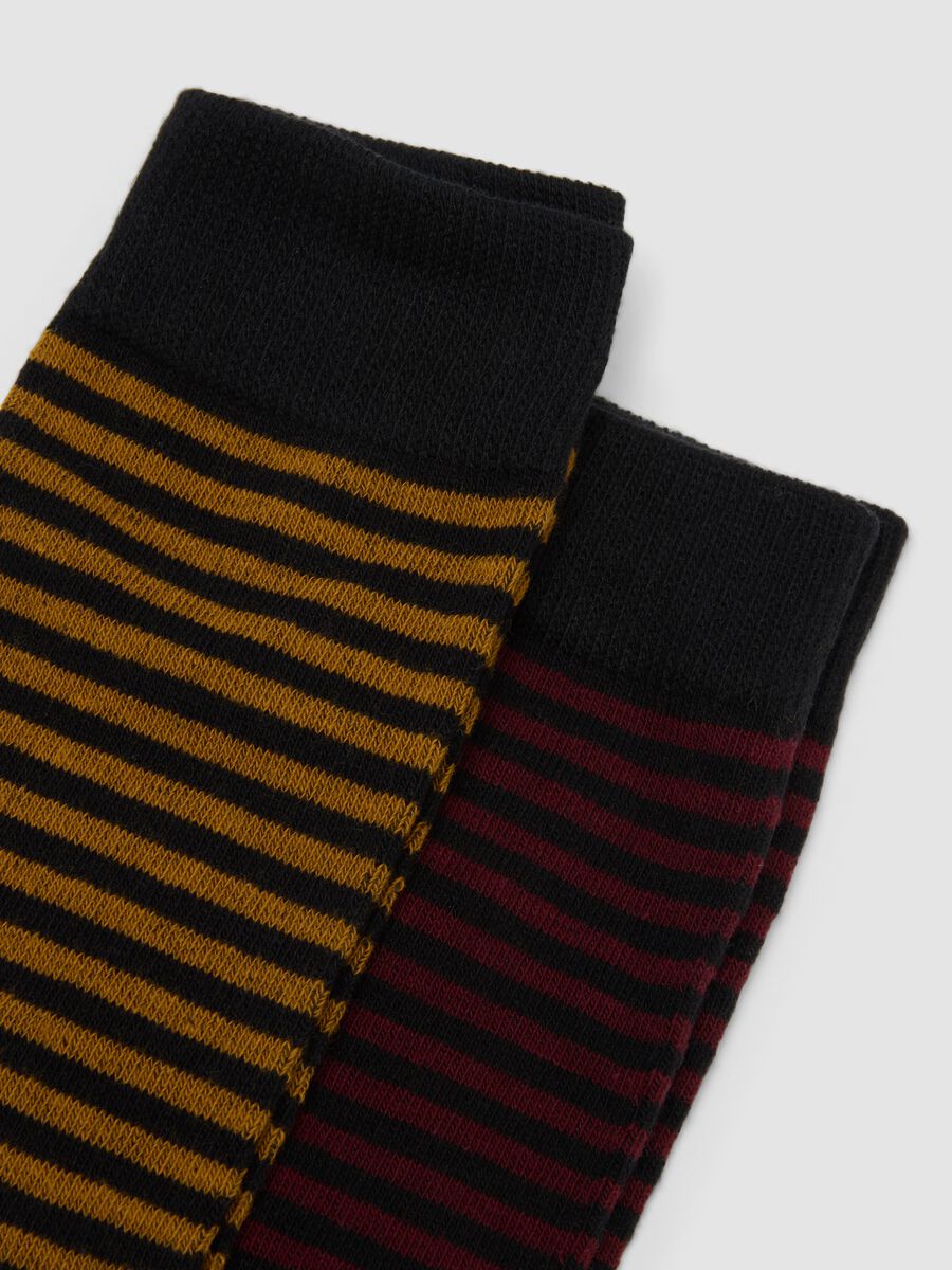 3-pack of multicoloured mid-calf socks in stretch organic cotton_1