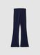 Girls&rsquo; blue organic stretch-cotton slim-fit trousers_0