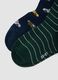 3-pack of multicolour short socks in stretch organic cotton with pattern_1