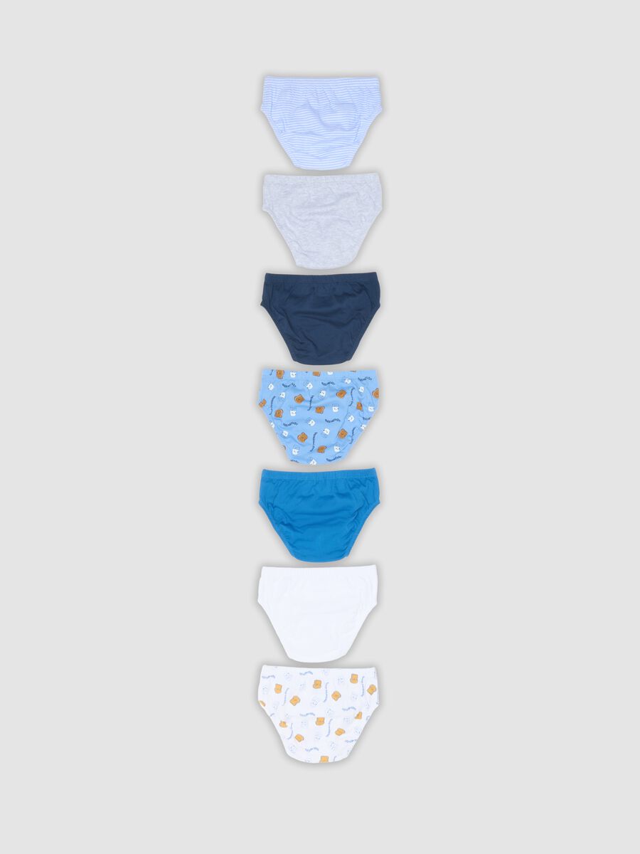 Seven-pack of multicoloured organic cotton jersey briefs for boys_1