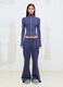 Twilight Blue Full-Zip Ribbed Knit_2