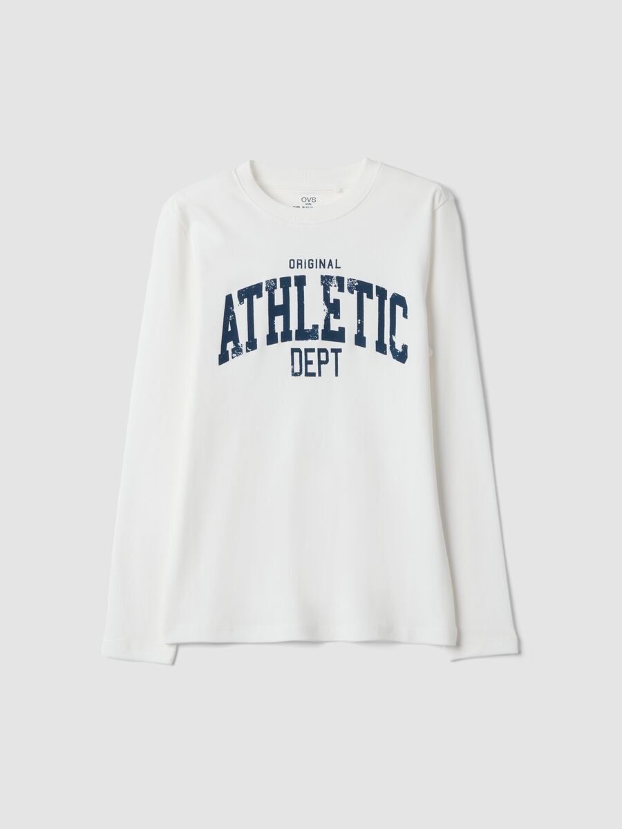 White long-sleeve organic cotton crew-neck T-shirt_0