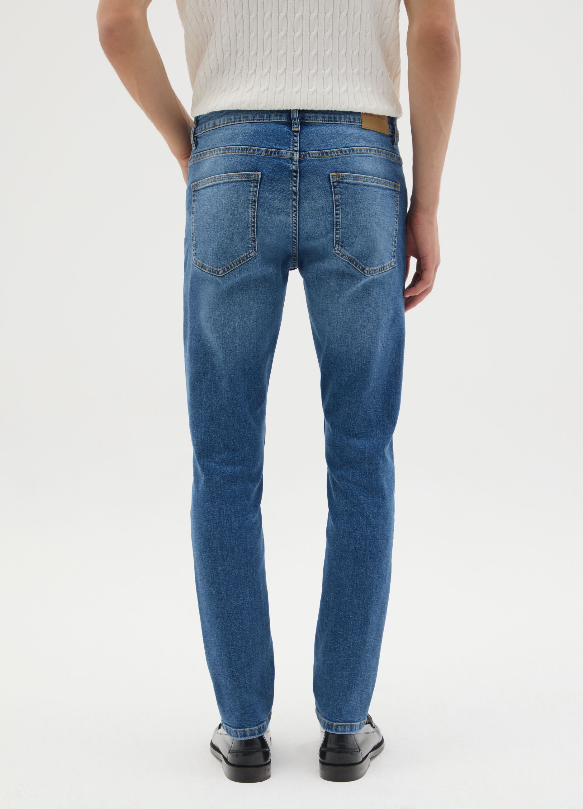 Blue Denim Skinny Fit Jeans