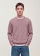 Maglia rosa girocollo in jersey knit regular fit_0