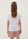 White pure cotton T-shirt with floral print, regular fit_2