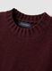 Gilet rosso girocollo in misto lana over fit_1