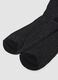 3-pack of long grey and black socks in stretch organic cotton_2