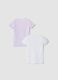 Bipack t-shirt viola in puro cotone organico girocollo_1
