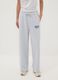 Grey regular-fit stretch viscose jersey trousers_1
