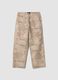Jeans beige in puro cotone relaxed fit_0