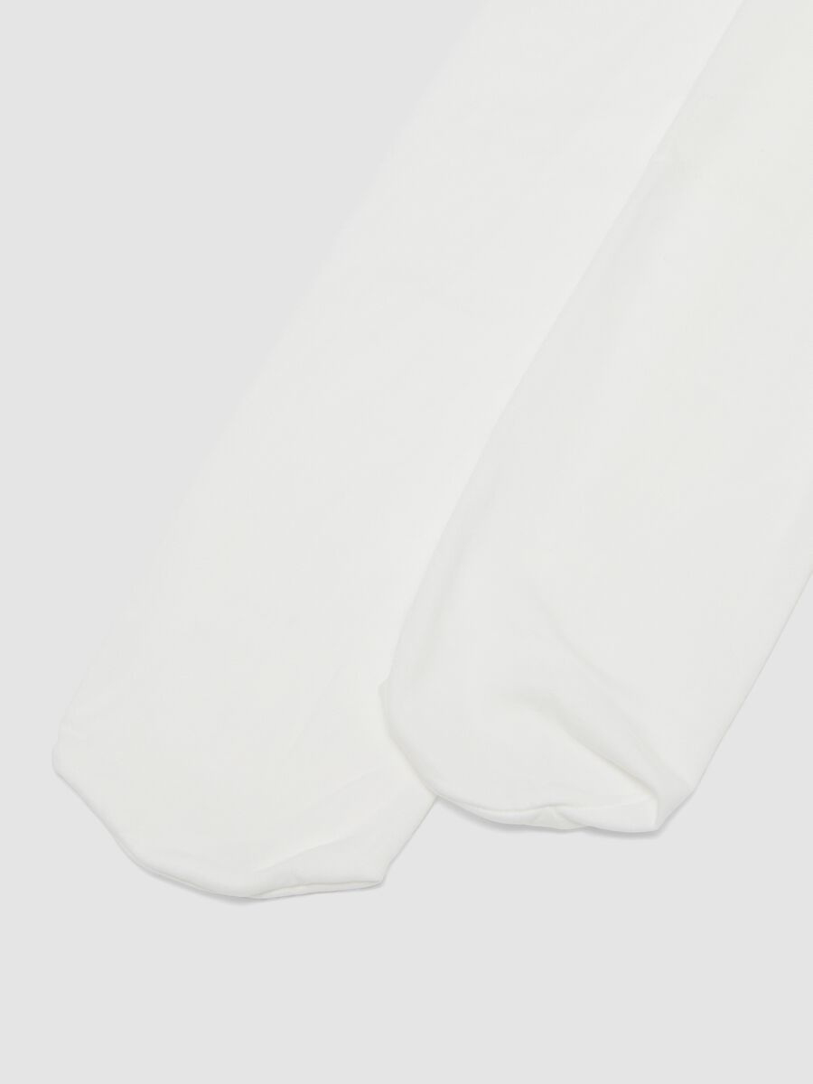 White stretch-fabric tights_1
