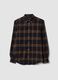 Multicolour pure cotton checked flannel shirt, regular fit_0