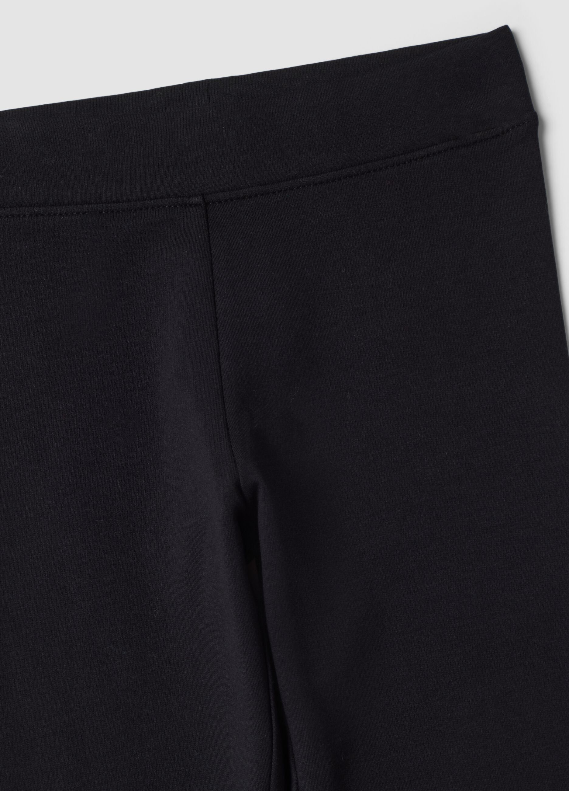 Leggings neri in cotone elasticizzato skinny fit