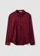 Purple regular-fit stretch viscose shacket_0