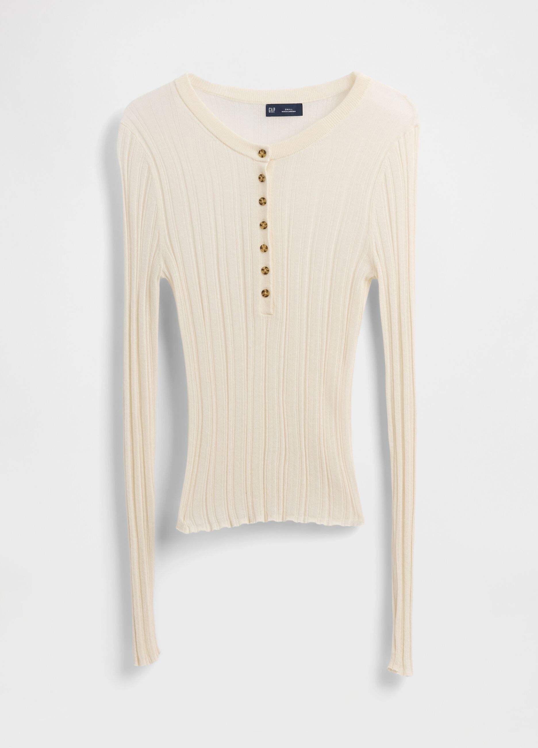 White Sweater with Sheer Long Sleeves