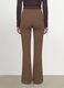 Brown flare-fit leggings in stretch viscose jersey_4