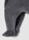 Tutina grigia con piedi in misto cotone organico con stampa Mickey_2