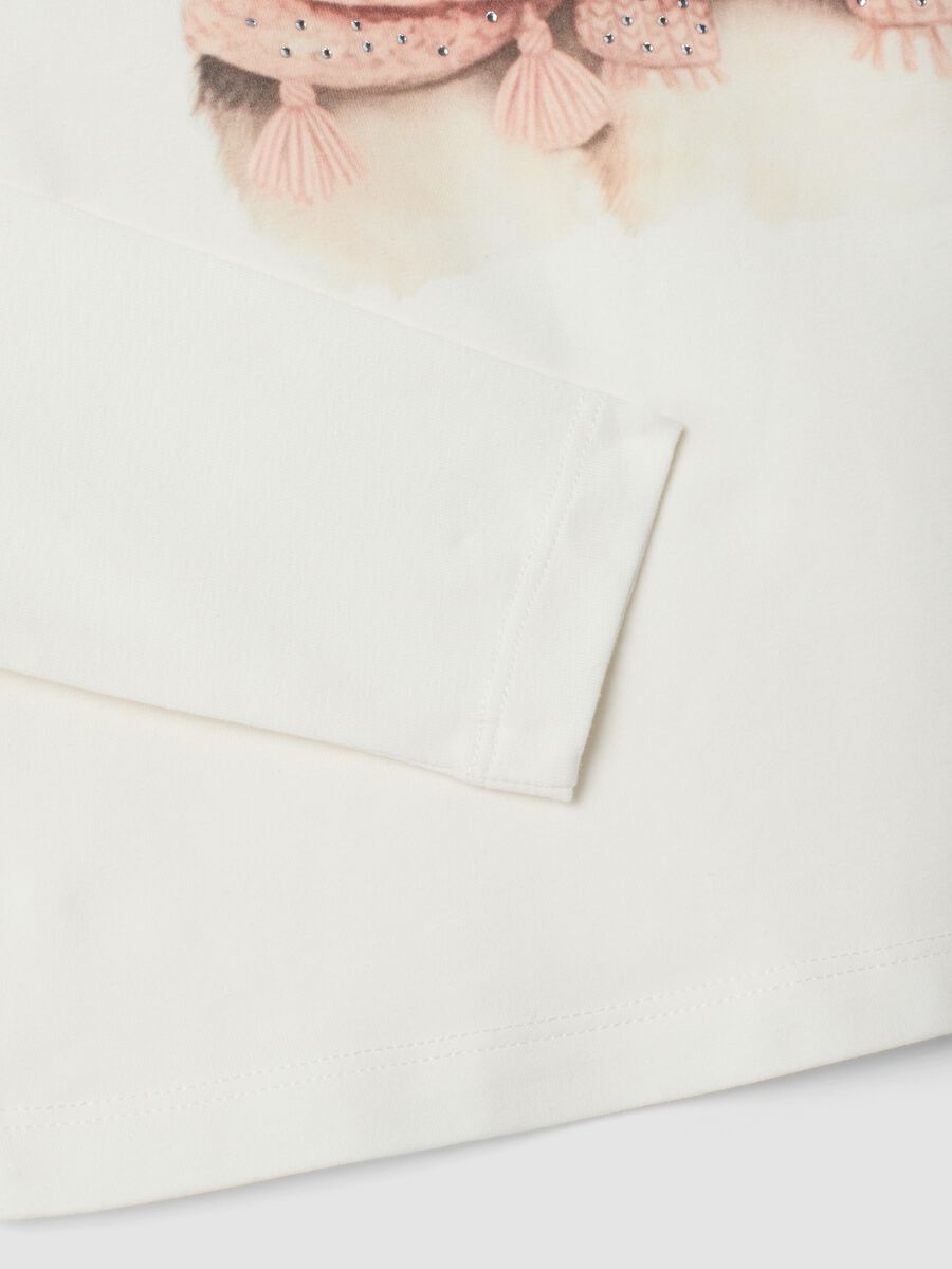 White stretch cotton crew-neck T-shirt_3