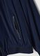 Giubbotto blu in tessuto elasticizzato con zip_5