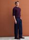 Purple pure wool crew-neck jumper, regular fit_1