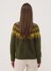 Maglia verde jacquard girocollo_3