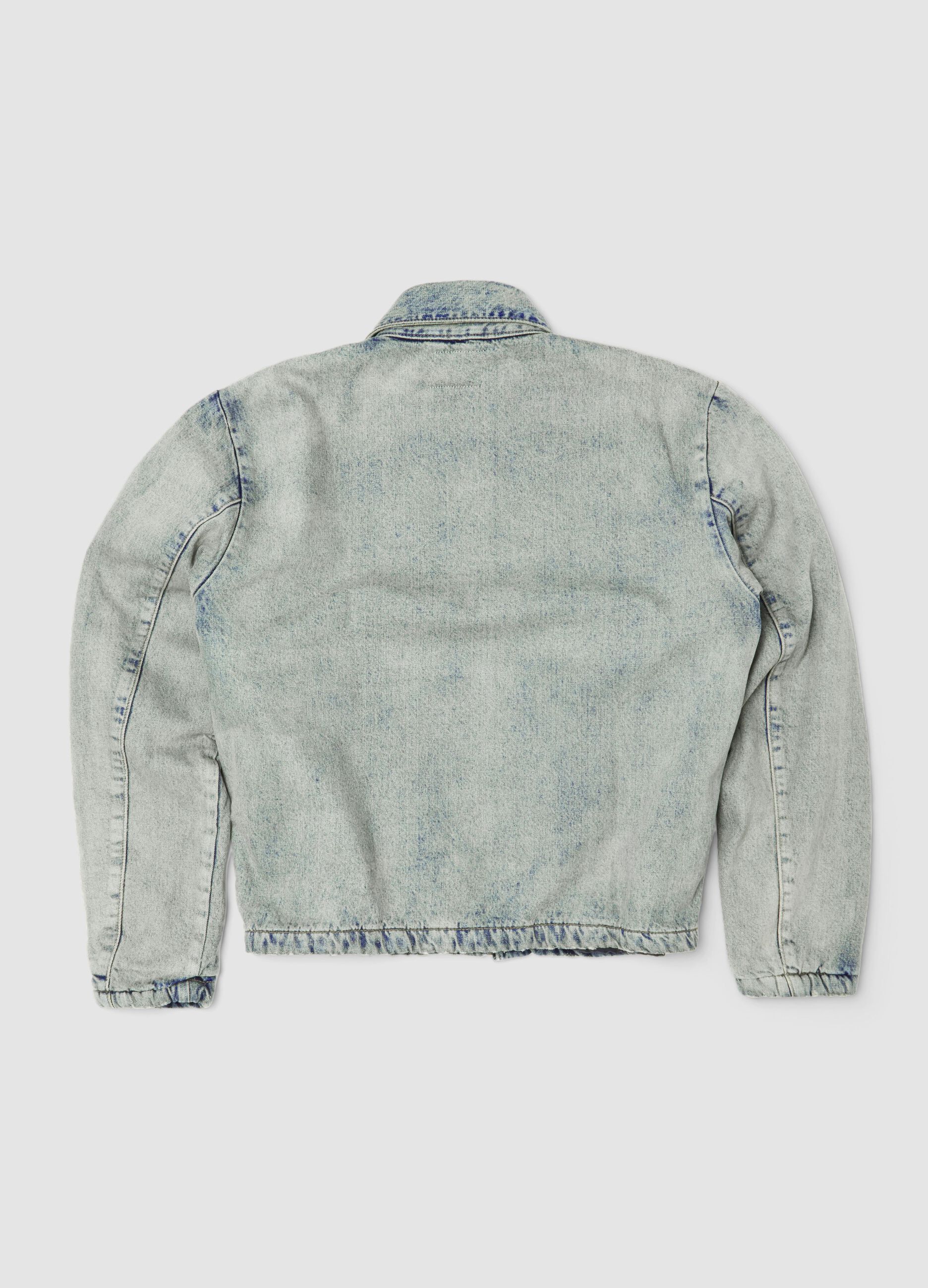 Denim Padded Jacket Vintage Light Blue