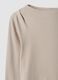 Beige pure cotton crew-neck T-shirt_5