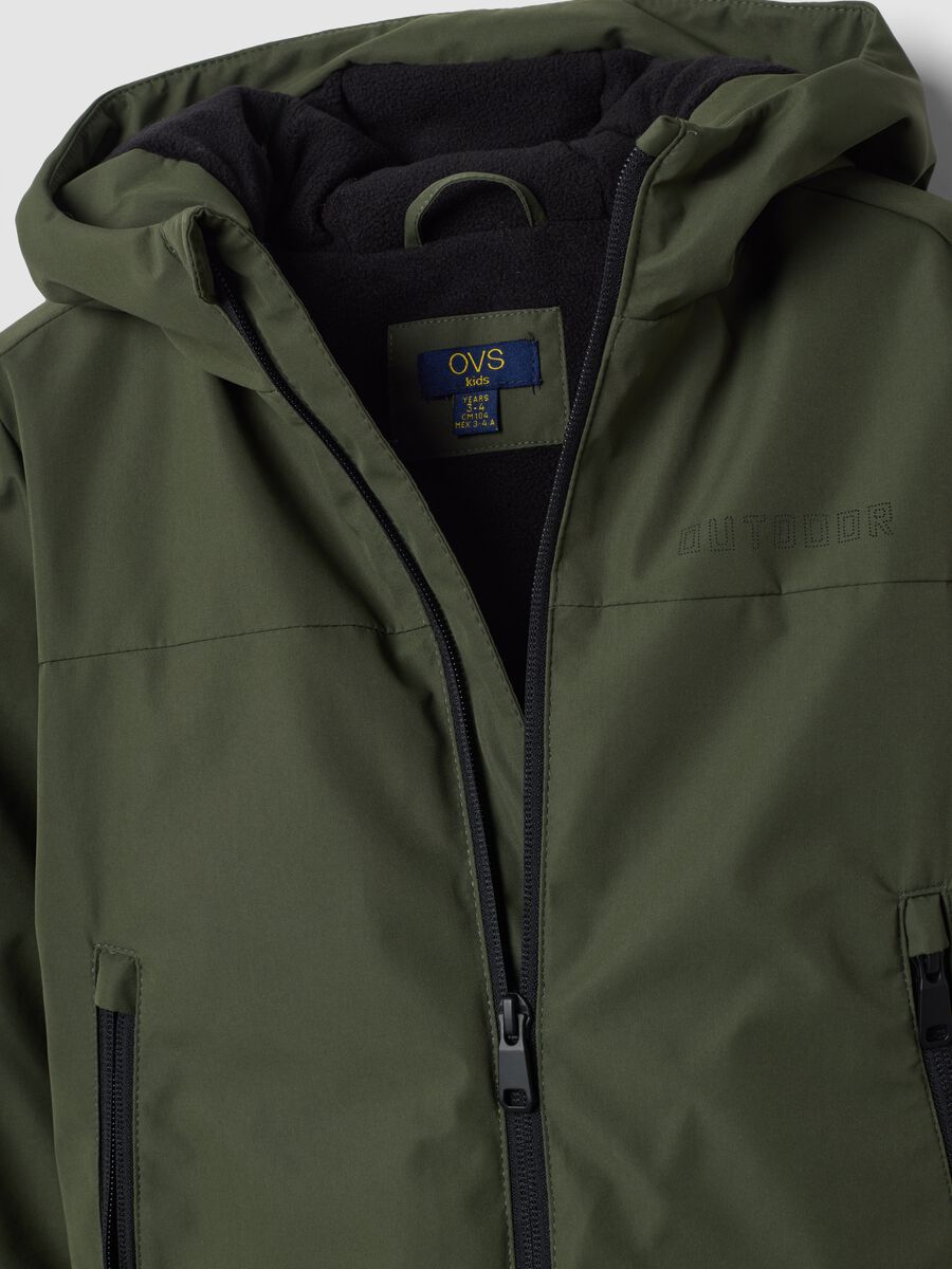 Green hooded zip-up jacket_2