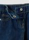 Blue denim wide-leg trousers in cotton and viscose blend for baby girl_2