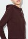 Brown full-zip pure cotton fitted hoodie_3