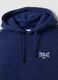 Blue cotton-blend hoodie with logo_5