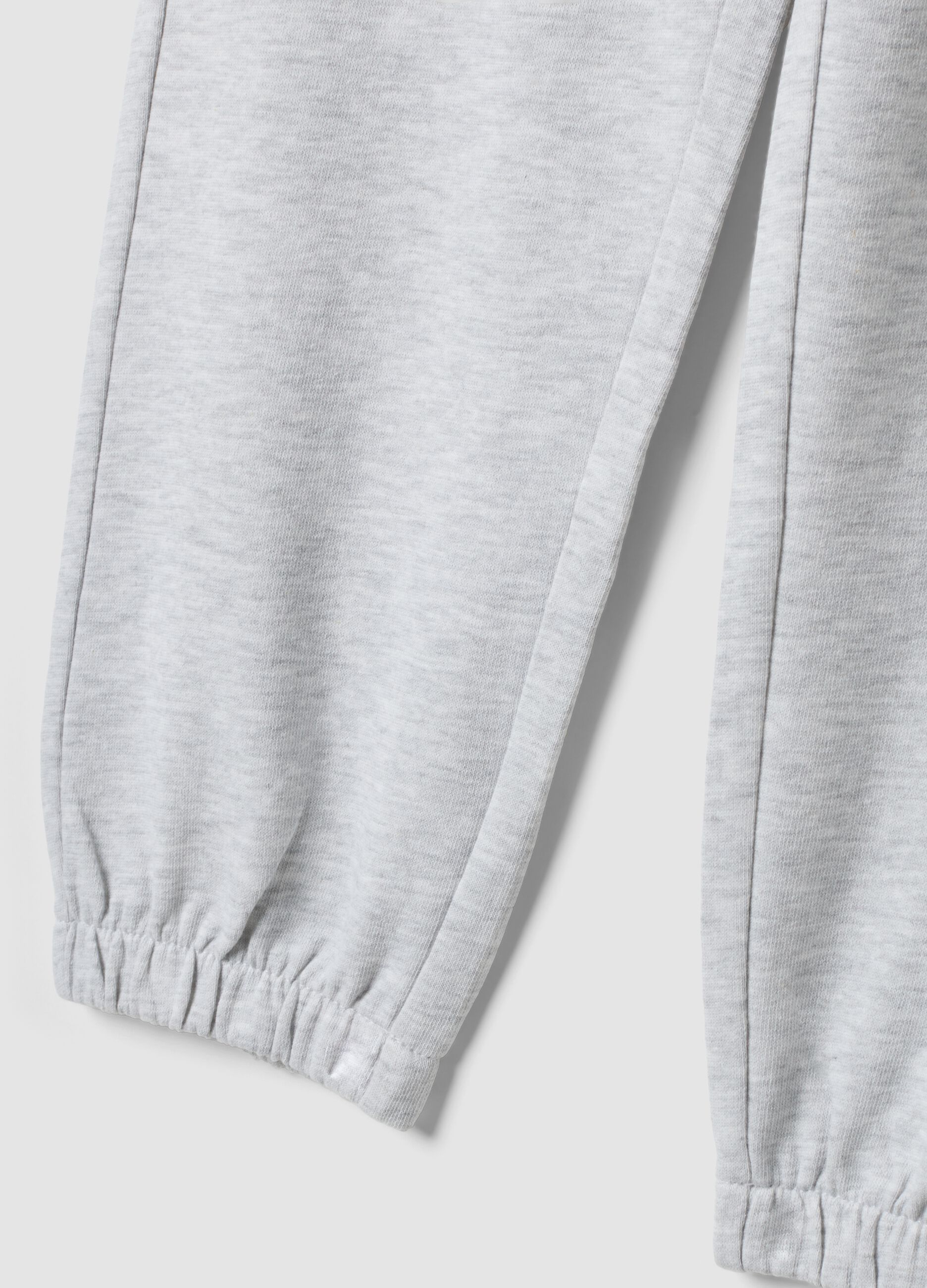 Pantaloni jogger grigi in puro cotone organico