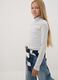 Grey marl organic cotton high-neck T-shirt_1