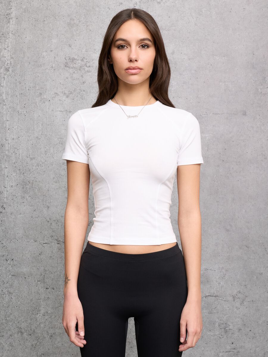 Fitted White Logo T-shirt_0