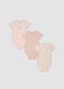 3-pack of multicolour organic cotton bodysuits with print for baby girl_0