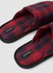 Red and Black Checked Slippers_1