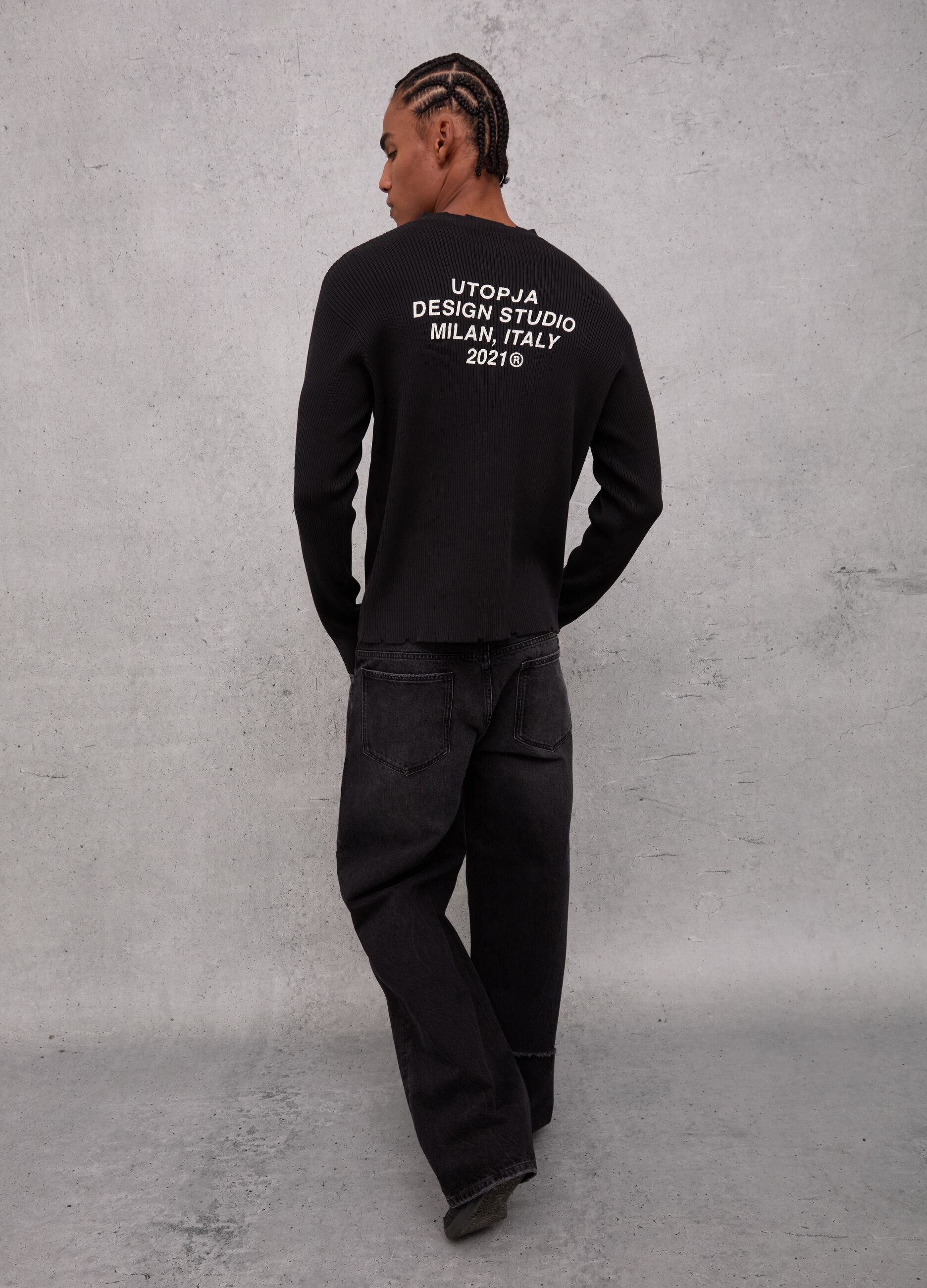 Baggy Denim Washed Black