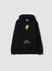 Black pure cotton hoodie with The Simpsons print for boys_3