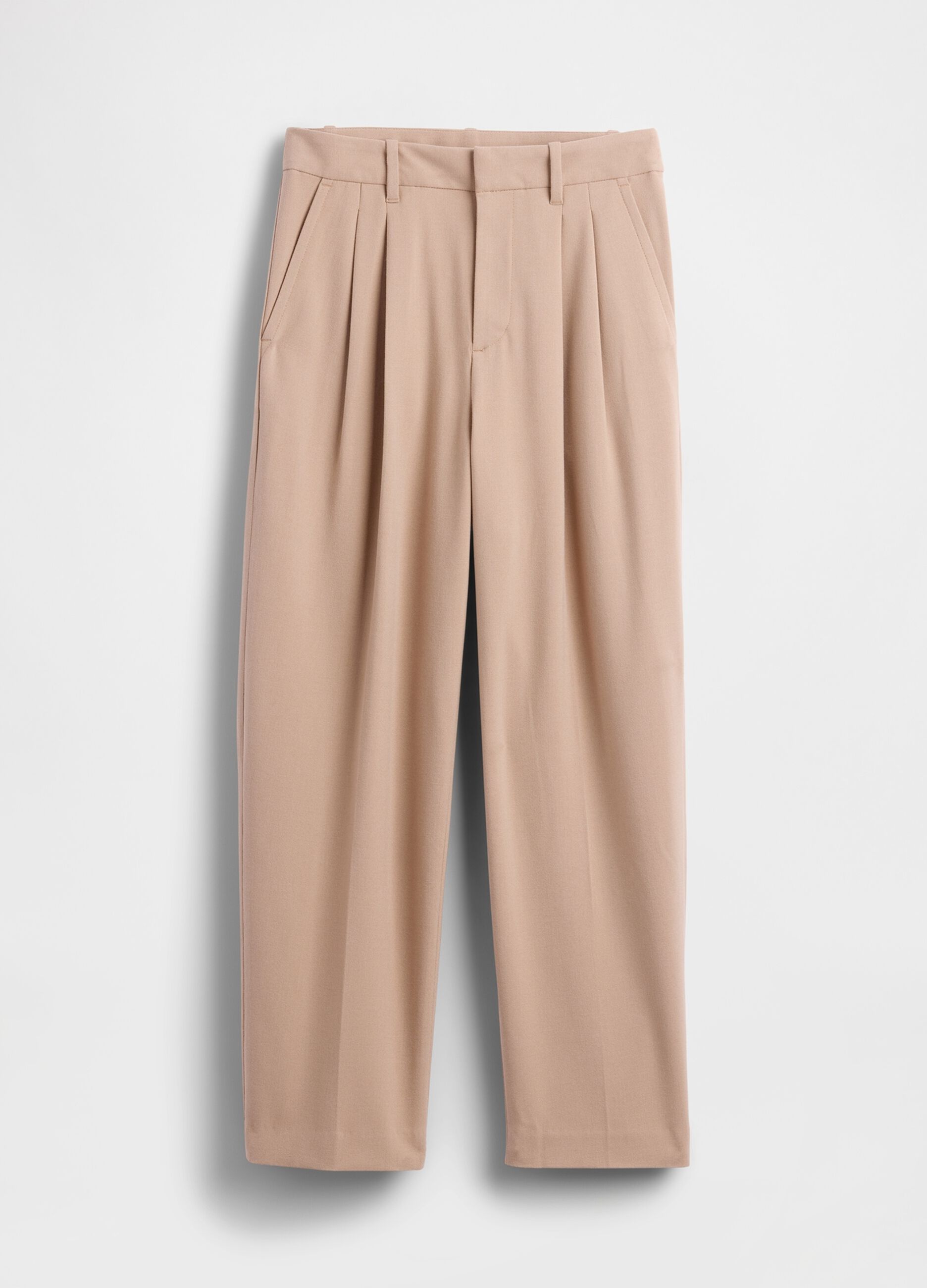 Beige Stretch Trousers