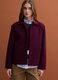 Burgundy red viscose-blend jacket with crew neck, regular fit_2